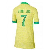 Maglia Calcio Brasile Vinicius Junior #7 Prima Divisa Donna Copa America 2024 Manica Corta